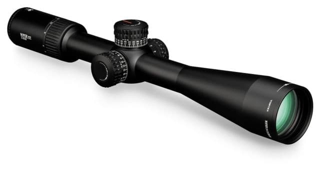 Vortex Viper PST Gen II 5-25x50mm Rifle Scope 30mm Tube First Focal Plane Black Hard Anodized Red EBR-7C MRAD Reticle Mil Rad Adjustment 15.8in 31.2oz