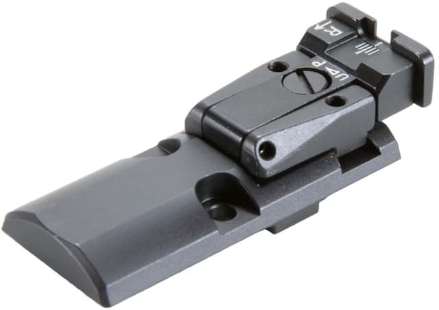 Walther Q-Series Serrated Rear Sight Plate Black