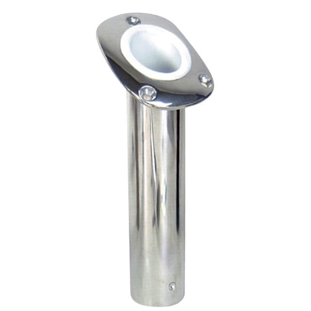 Whitecap 30 Deg. Cast S.S. Flush Mount Rod Holder Bluewater