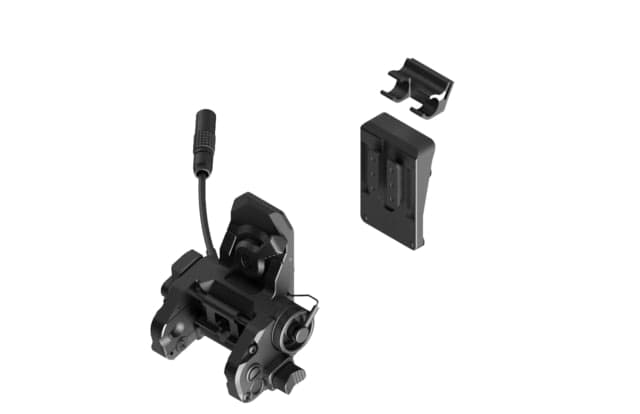 Wilcox DPAM NVG Mount/Universal Interface Plate/LEMO Pigtail Storage for HGU-56/SPH-4 Shroud Black