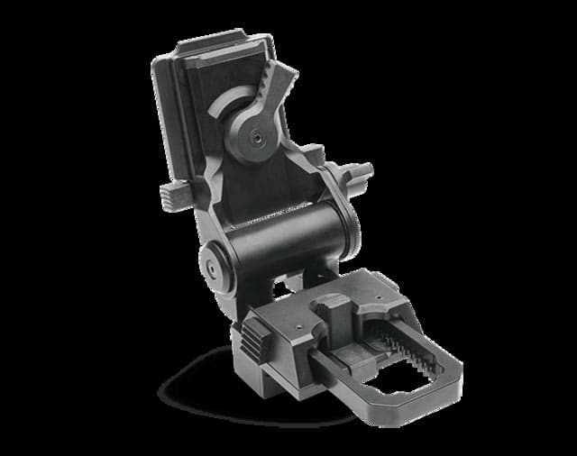 Wilcox G20 Non-Breakaway Mount System w/Horn Interface for PASGT Helmet Black