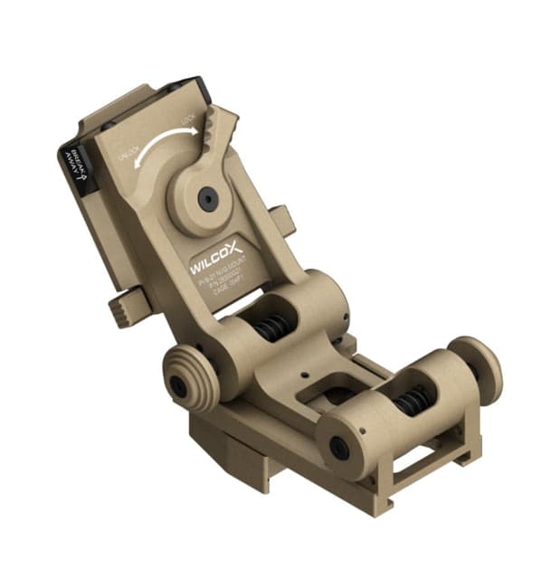 Wilcox G21 Night Vision Goggle Mount Three Hole Shroud/Lanyard/Cup Tan