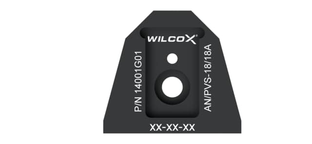 Wilcox NVG Interface Shoe Adapter for AN/PVS 18/18A Black