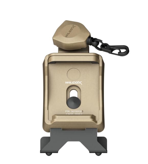 Wilcox One Hole Shroud w/ Lanyard for ACH/MICH Helmet Tan NSN 5855-01-593-7377