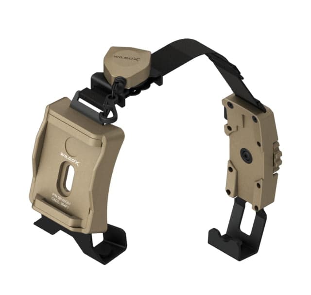 Wilcox Ratchet Strap Shroud f/ Non-Drilled ACH/MICH Helmet Tan