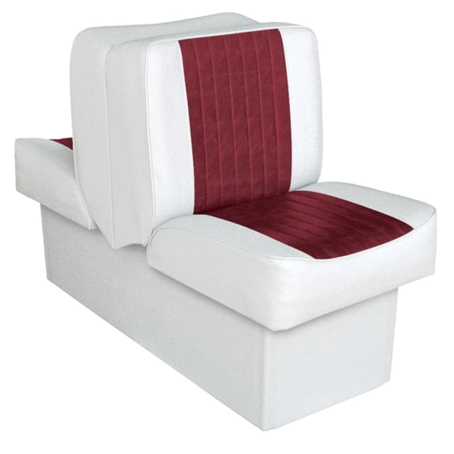 Wise Deluxe Lounge Seat w/ 10'' Base Wise White/Wise Red Large