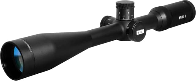 Wulf Optics Lightning 7-25x44 Rifle Scope 1in Tube Second Focal Plane Half Mil-Dot Reticle Black