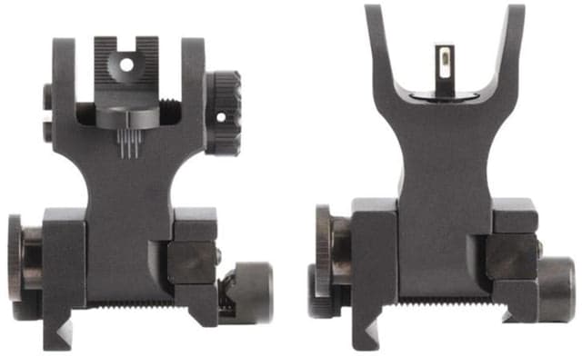 XS Sight Systems Flip-up Rifle Tritium Sights w/ CSAT & Tritium Stripe Matte Black Standard
