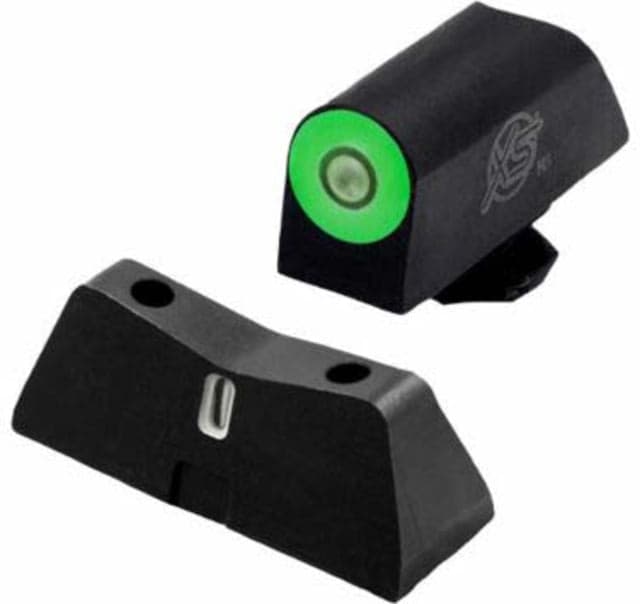 XS Sight Systems DXT2 Pro Big Dot Tritium Pistol Sight Glock 17/19/22/24 Front/Rear Black Green Green
