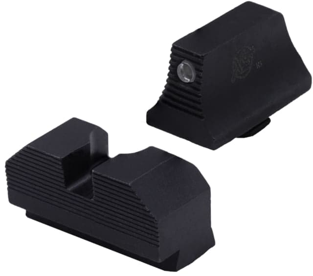 XS Sight Systems Minimalist OR Square-Notch Tritium Pistol Sight Glock 17/19/22/24 Front/Rear Black Orange