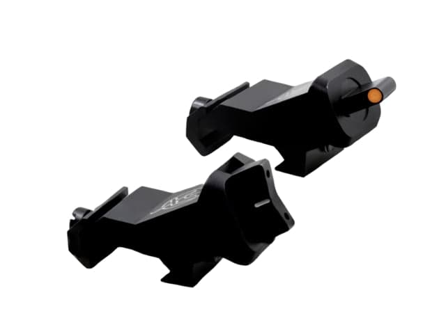 XS Sights Systems XTI2 DXS Standard Dot Ember Photoluminescent Angle Offset Sights Non-Tritium Orange Standard Dot Black
