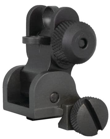 Yankee Hill Machine Top Mounted Deployable Rear Sight Black
