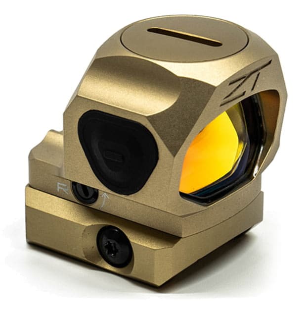 ZeroTech Optics Trace H.A.L.O 1x28mm Enclosed Micro Reflex Red Dot Sight 3 MOA Dot Flat Dark Earth