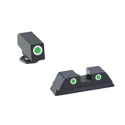 Classic Night Sight Sets For GlockA(R) - Green/Green Sight Set For Glock Small Frame