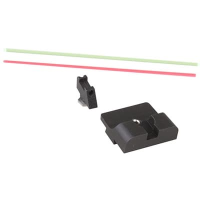 Sevigny Series Fiber Optic Sight Set For GlockA(R) - Sevigny Competition Rear, Fiber Optic Front