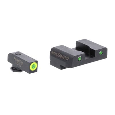 Pro Glo Night Sights Sets For GlockA(R) - Green Outline Sight Set For GlockA(R) Gen 1-4