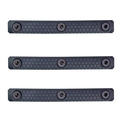 Slate Grip M-Lok Panels - Slate Grip M-Lok Panels 3-Slot Slate Grey 3-Pack