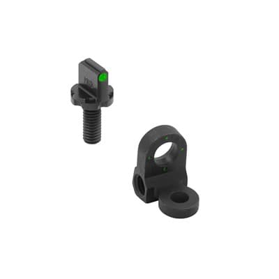 Ar-15 Peep A1/A2 4 Dot Rear Sight Set Black