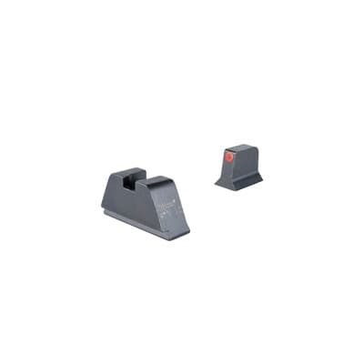 Suppressor/Optic Height Sight Set For Standard Frame Glocks - Suppressor/Optic Height Sight Set Orange/Black Std Glocks