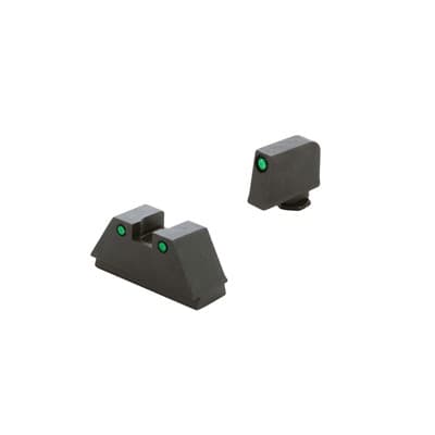 Xl Tall Optic Compatible Trit Sights Glock(R) (Excludes 42,43,48) - Xl Opt Comp 3-Dot Sights Trit/Blk Ol .315''''f/.394''''r For Glock