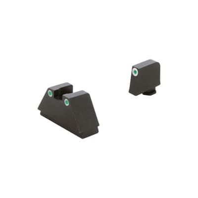 3xl Optic Compat Trit Sights For Glock(R) (Excludes 42,43,48) - 3xl Opt Comp 3dot Sights Trit/Wht Ol .365''''f/.451''''r For Glock