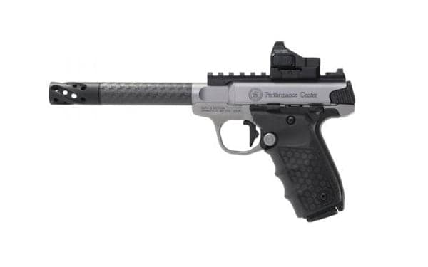 Smith & Wesson SW22 Victory Target .22lr Pistol w/ Carbon Fiber Barrel & Red Dot Sight - 12081