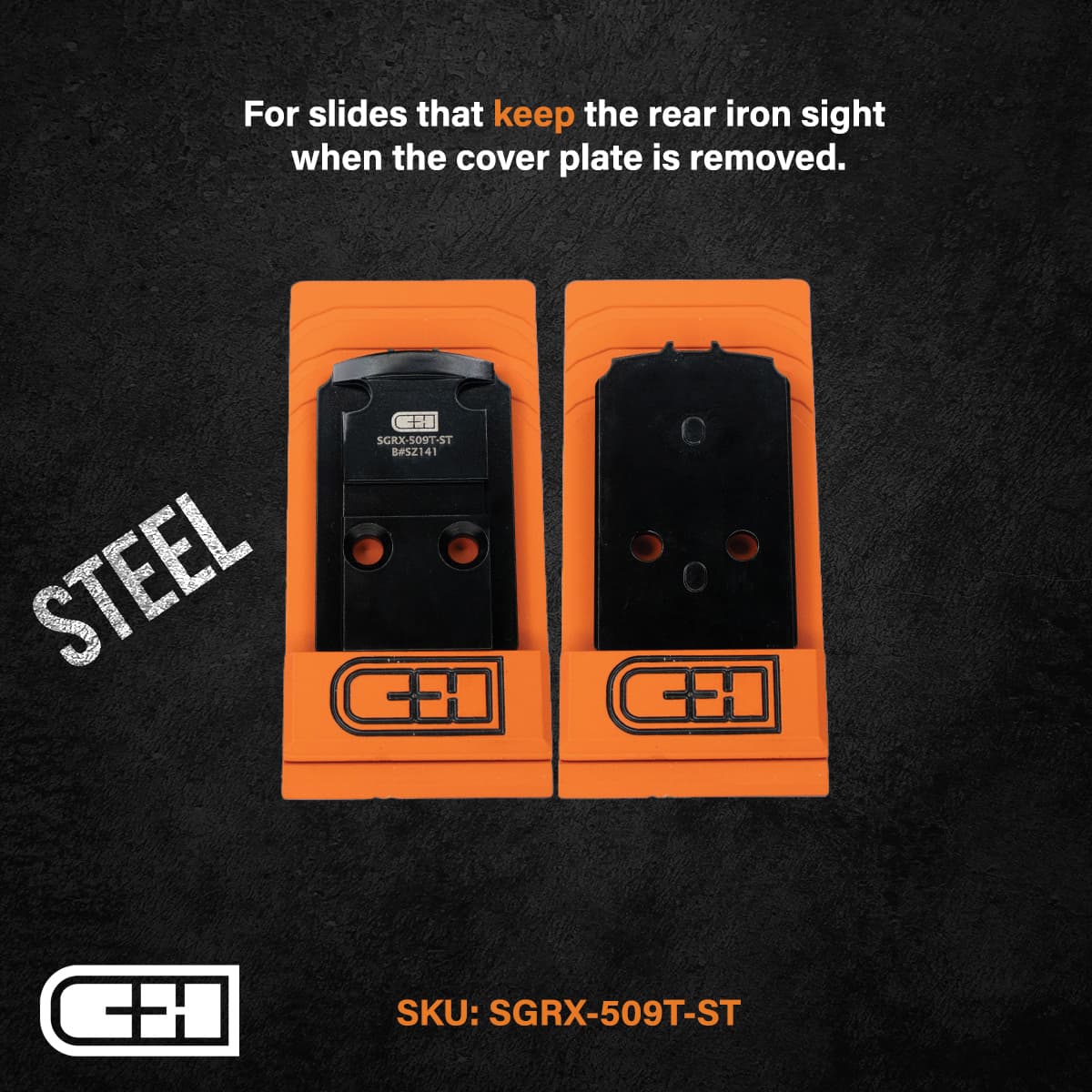 C&H Precision Optic Plate -SIG P320 RX/AXG TO HOLO 509T- SGRX-509T-ST