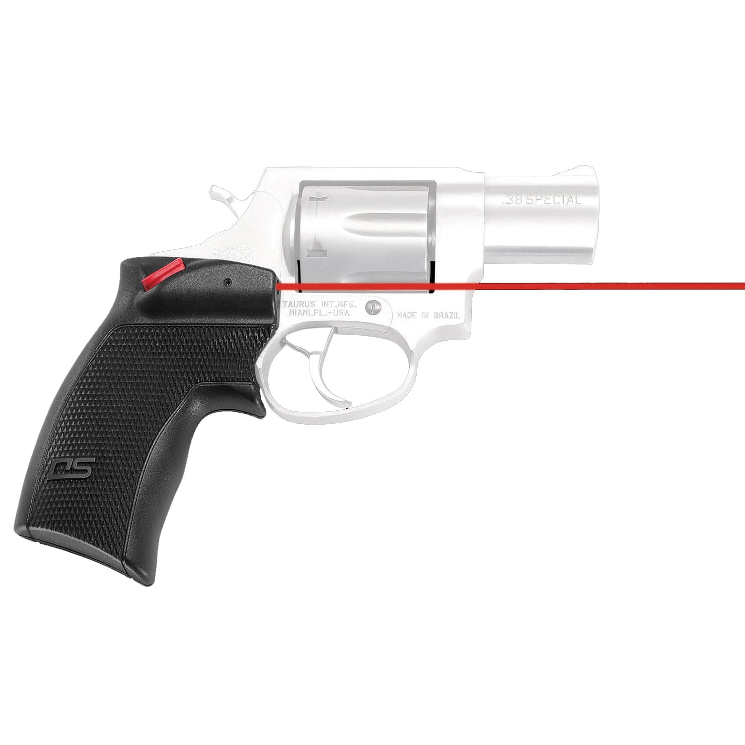 Crimson Trace Defender Series Accu-Guard Laser Sight for S&W J-Frame Round Butt and Taurus Small Frame Revolvers - DS124