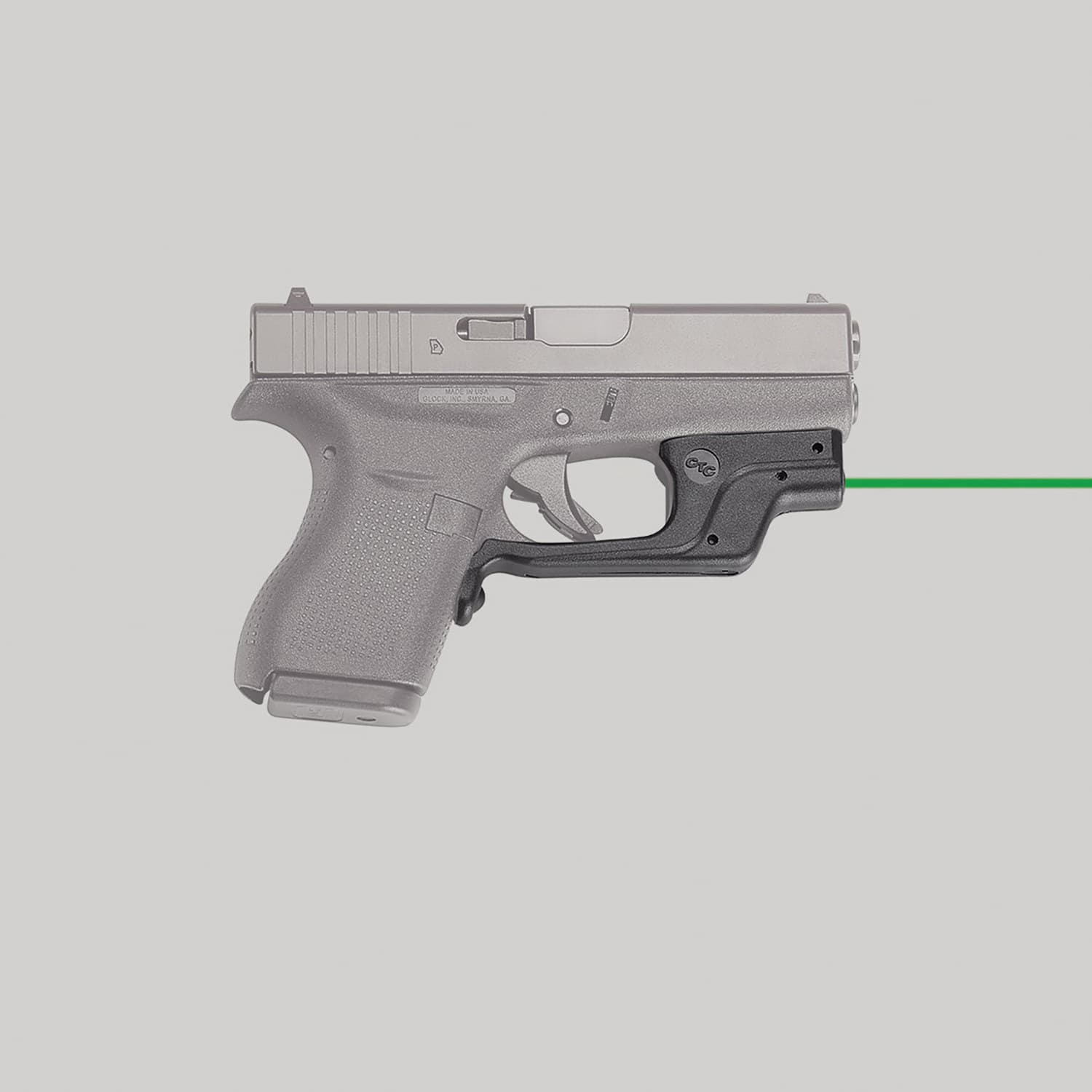 Crimson Trace Laserguard Laser Sight for Glock G42 and G43 Pistols - LG443G