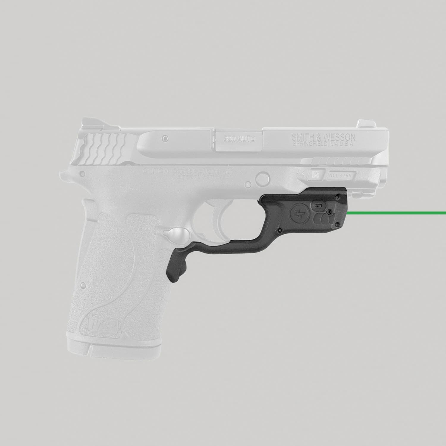 Crimson Trace Laserguard Laser Sight for S&W M&P 380EZ Compact Pistols - LG459G