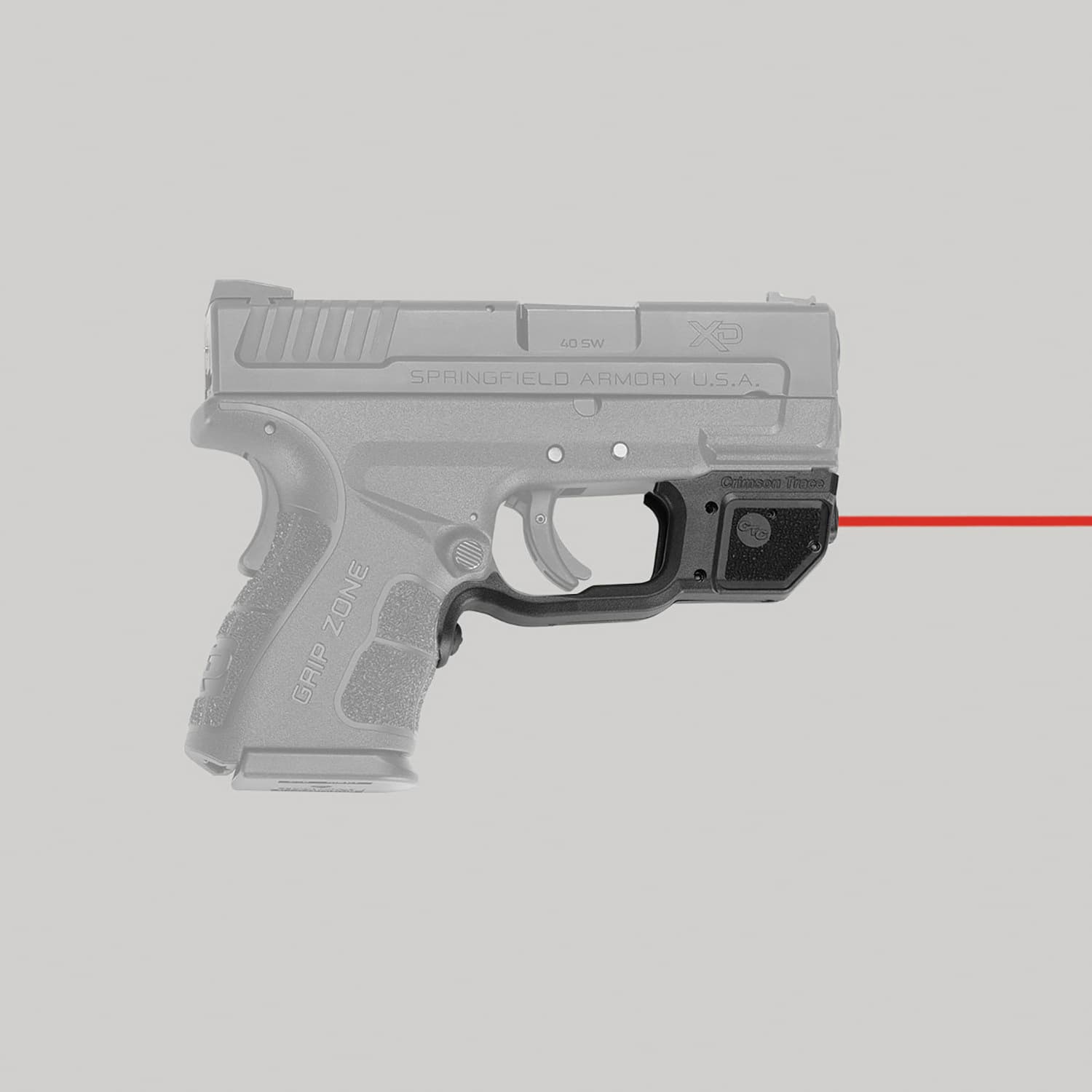 Crimson Trace Laserguard Red Laser Sight for Springfield Armory Tactical (5") Pistols - LG496