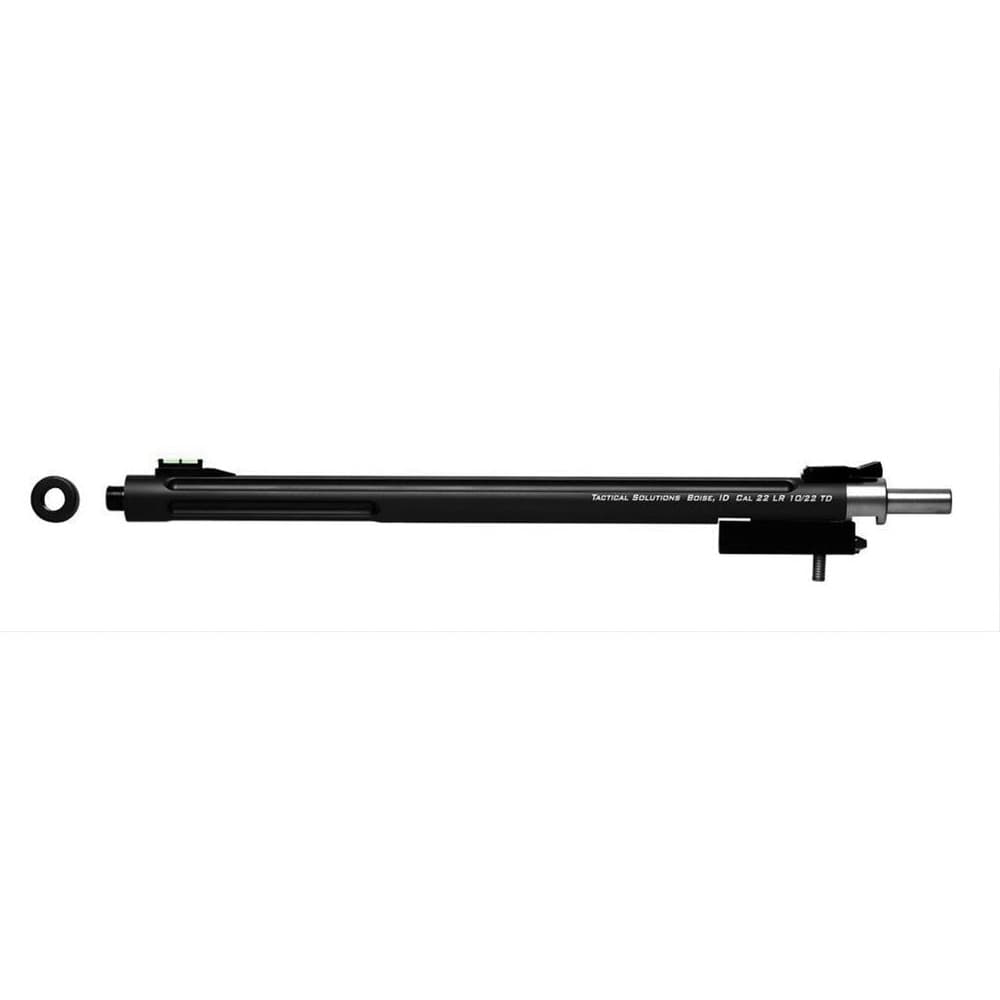 Tactical Solutions X-Ring Takedown .22lr 16.5" Fiber Optic Front Fully Adjustable Rear Sight Barrel, Matte Black - 1022TD-MB
