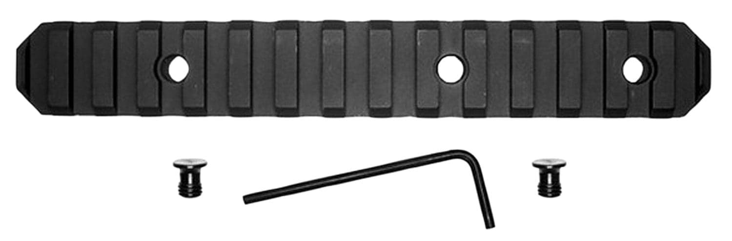GrovTec KeyMod Aluminum 15-Slot Picatinny Rail, 6" L, Type III Anodized Black - GTSW230