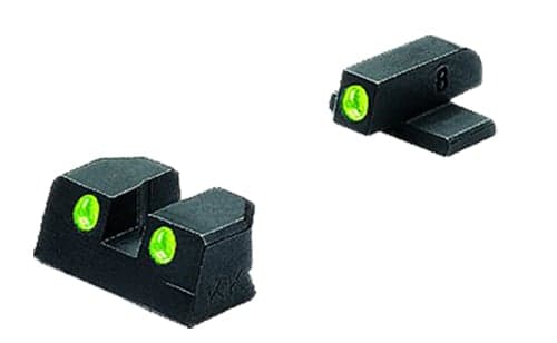 Meprolight Self Illuminated Fixed Front/Rear Night Sight Set for SIG Sauer P frames 9mm Pistol - ML10110