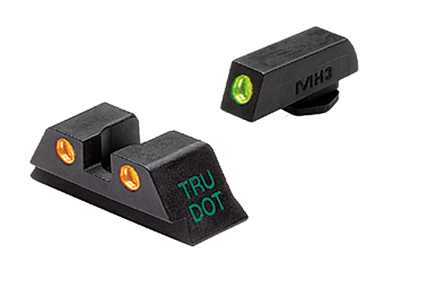 Meprolight Tru-Dot Front/Rear Night Sight Set for Glock 17/19/22/23/31-35/37/38 Pistols - ML10224O