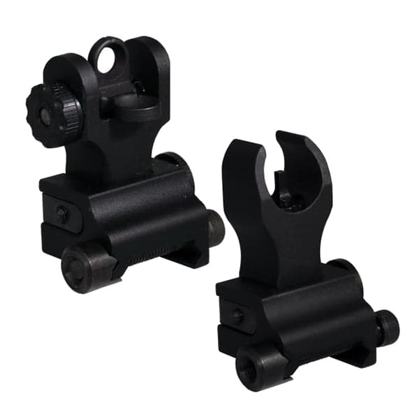 Samson Manufacturing HK Front/A2 Rear Manual Folding Sight Set for AR-15 Style Rifle - FFS-FRS-PKG