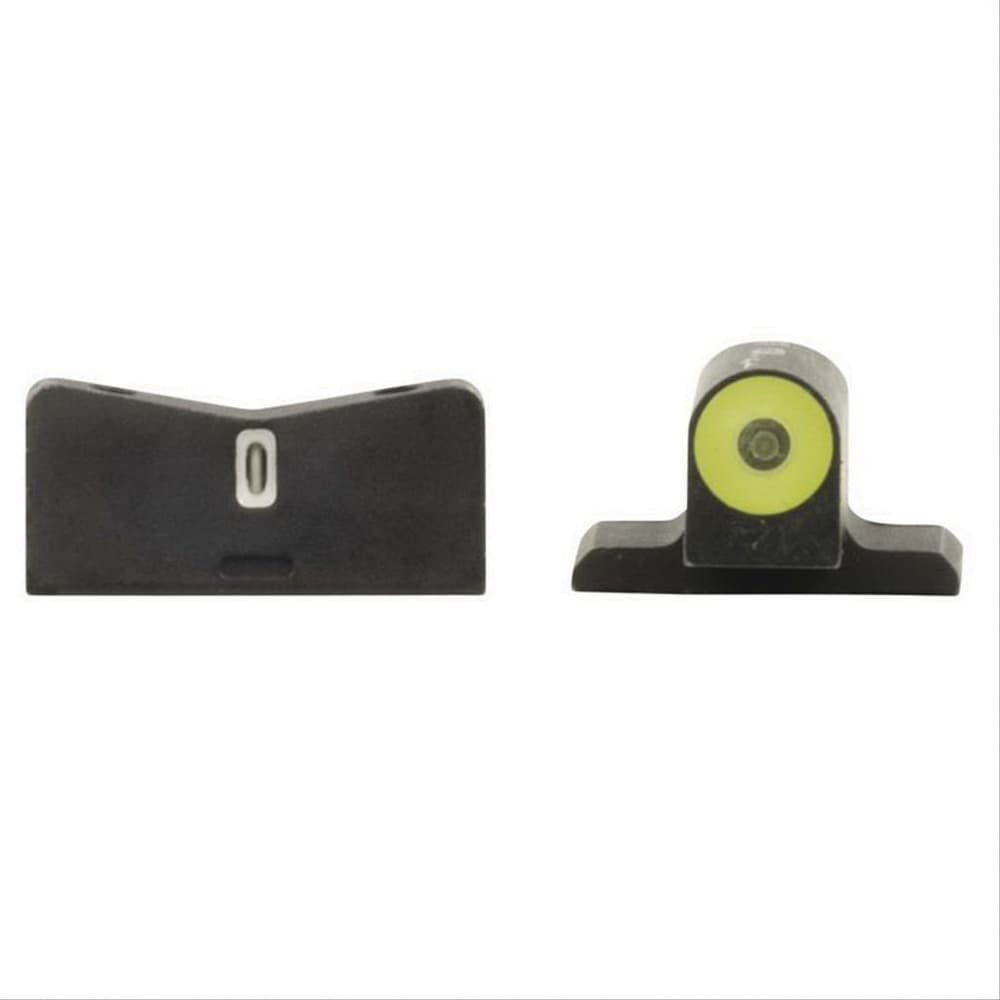 XS Sights Night Sight Set for SIG P320 Springfield XD, XDm, XDs Handguns, Green with Yellow Outline Front, Green with White Outline Rear - SI-0013S-5Y
