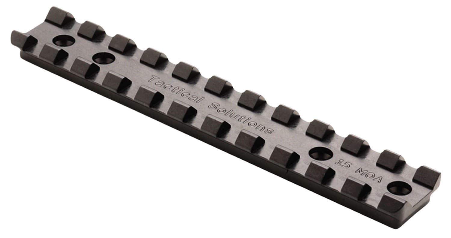 Tactical Solutions Ruger 10/22 Aircraft Grade Aluminum 1-Piece 15 MOA Scope Rail, Black - 1022SR-15MOA