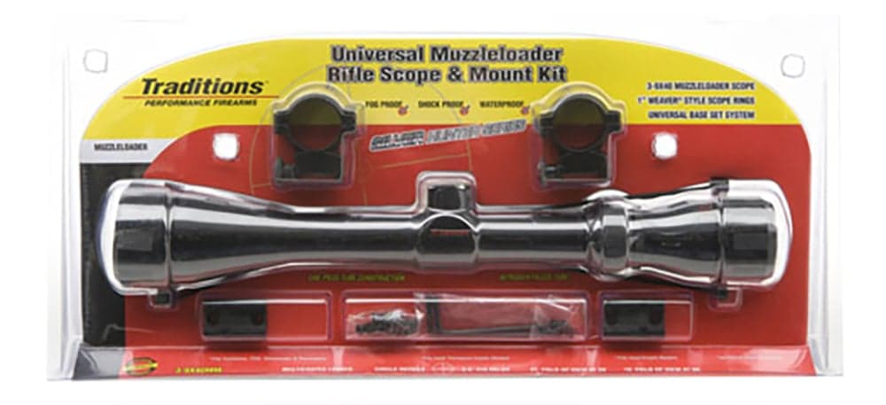 Traditions 3-9x40mm Duplex Non Illuminated Muzzleloader Rifle Scope Kit - A1171