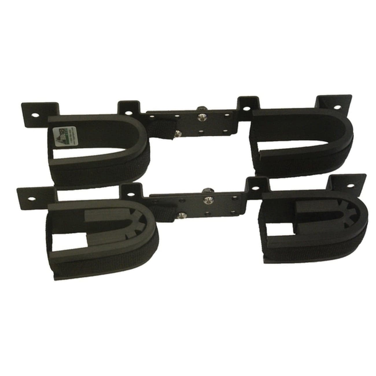 Ranger Rugged Gear Black Steel Double Hook Adjustable Screw Mount Holder - 10065