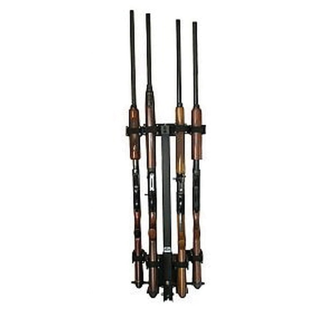 Ranger Rugged Gear Black 10 Gauge Steel Removable Wall Mount 4-Gun Holder, Universal - 11094