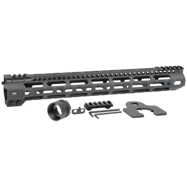 Midwest Industries MI Combat Rail Lightweight M-Lok 15" AR-15 1-Piece Free Float Handguard - MICRLW15