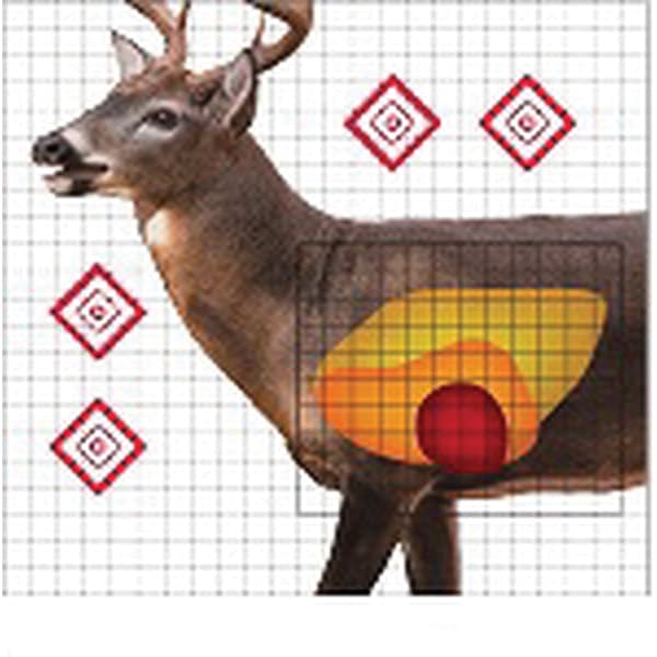 ProShot Splatter Shot 25" x 25" Life-Size Whitetail Deer Sight-in Target, 5/pack - WDSI-5PK