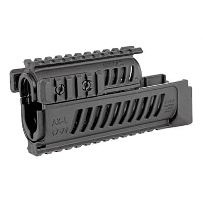 FAB Defense AK-47 Quad Rail Handguard Fits AK-47 Polymer, Black - FX-AK47B