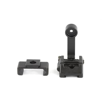 Griffin Armament M2 Folding Rear Sight With 12 O'Clock Base, Black - GAM2R
