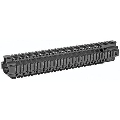 Midwest Industries 14" Quad Rail Combat T-Series Free Float Handguard, Black Anodized - MI-CRT14