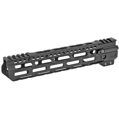 Midwest Industries 10.5" Ultra Lightweight M-Lok Handguard w/ 5-Slot Polymer M-Lok Rail Fits AR Rifles, Black - MI-ULW10.5