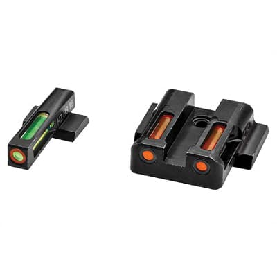 Hi-Viz LiteWave H3 Smith & Wesson M&P Shield Tritium Litepipe Night Sight Set, Green/Orange - MPSN421