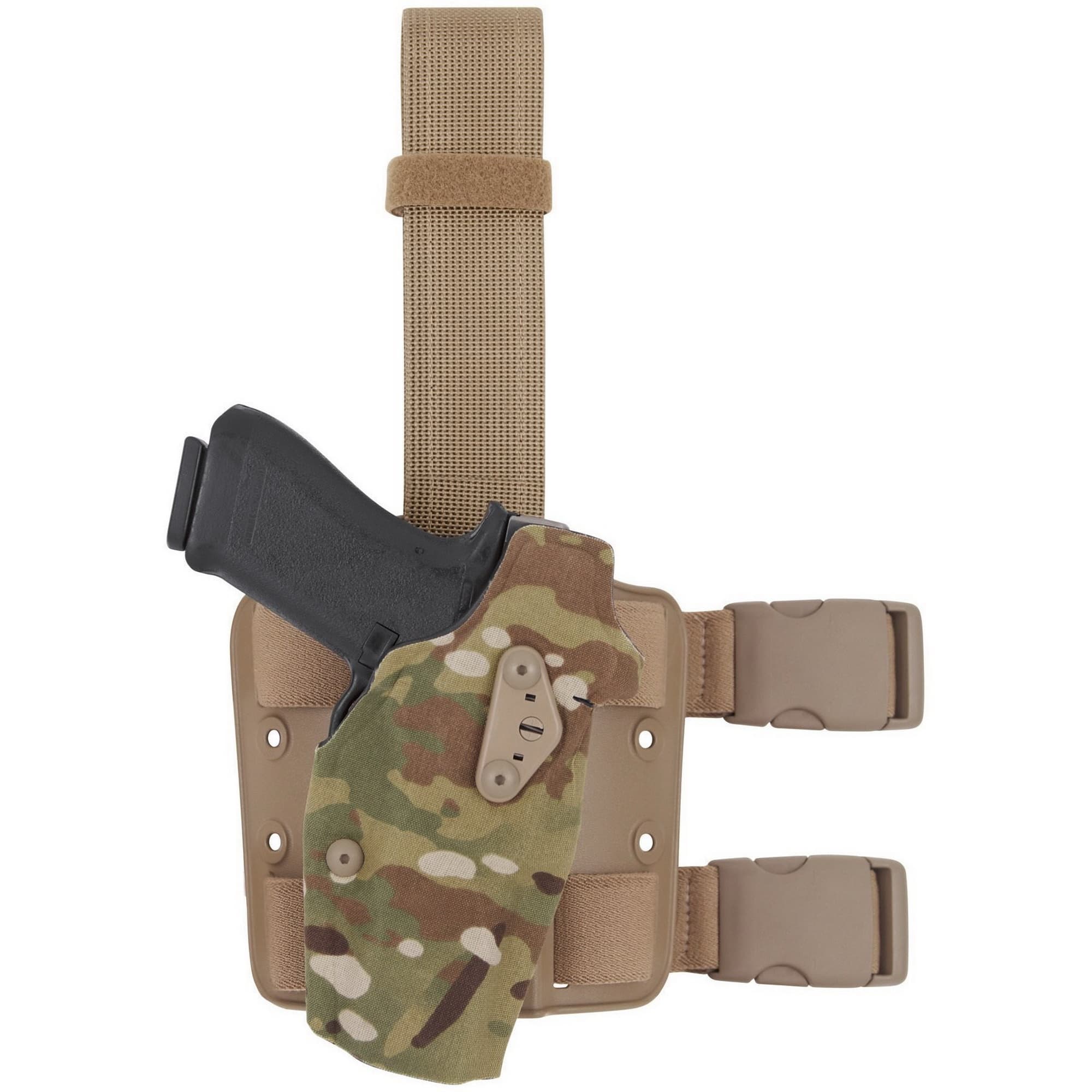 Safariland ALS Right Hand Glock 19 Optic Tactical Holster, MultiCam - 6354DO-832-701-MS19