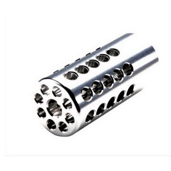 Tactical Solutions X-Ring Compensator for Ruger 10, 22 Series of Semi Automatic Rifles, Gloss Silver - 1022CMP-SIL